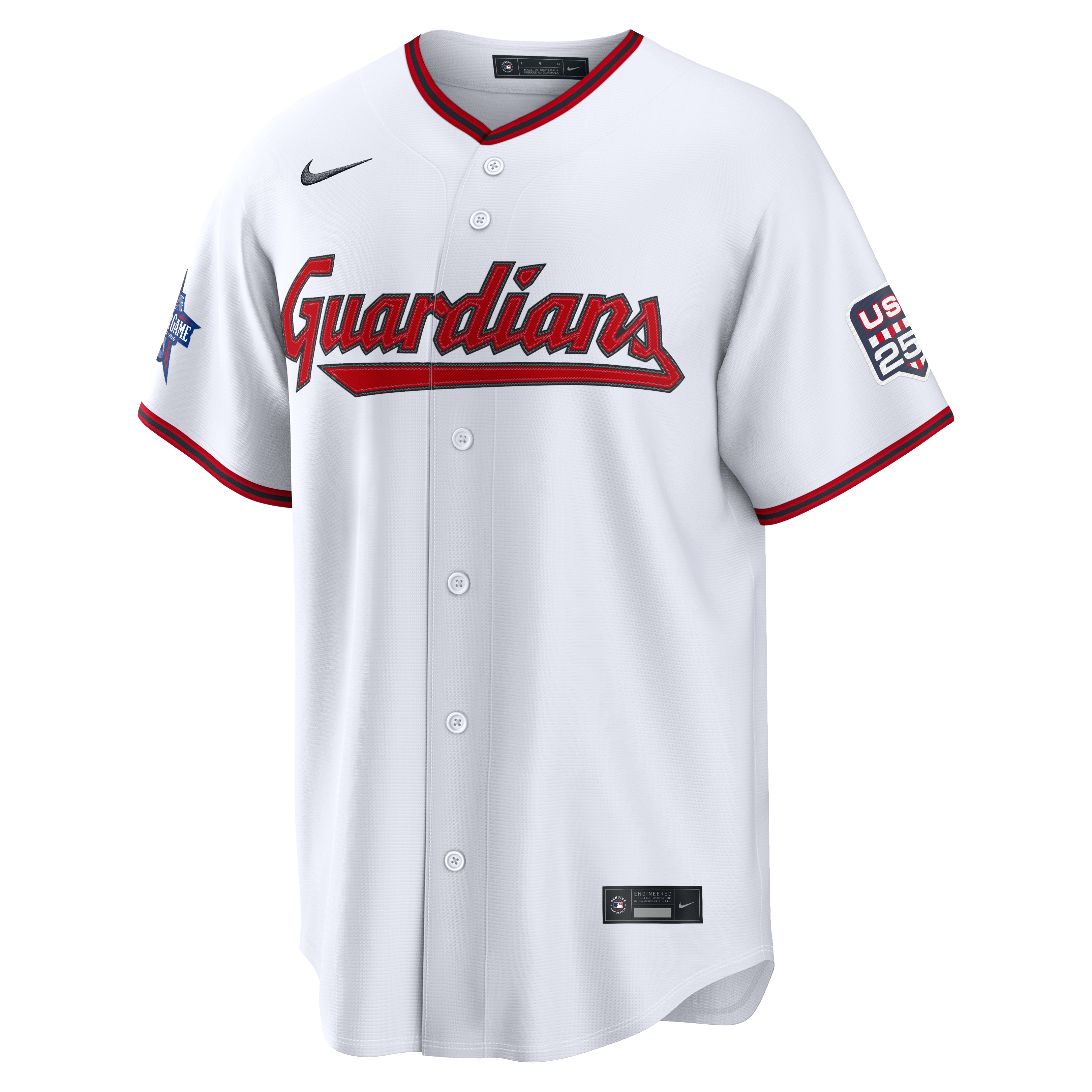 2026 All-Star Edition Stars & Stripes Men's Cleveland Guardians Nike White Stadium Pick-A-Player Jersey - 3
