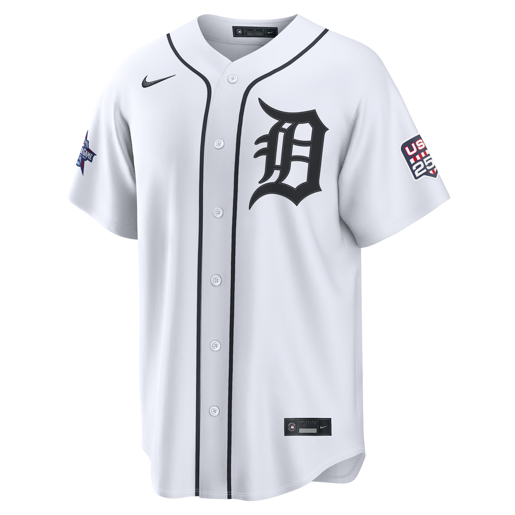 2026 All-Star Edition Stars & Stripes Men's Detroit Tigers Riley Greene Nike White Stadium Jersey - 3