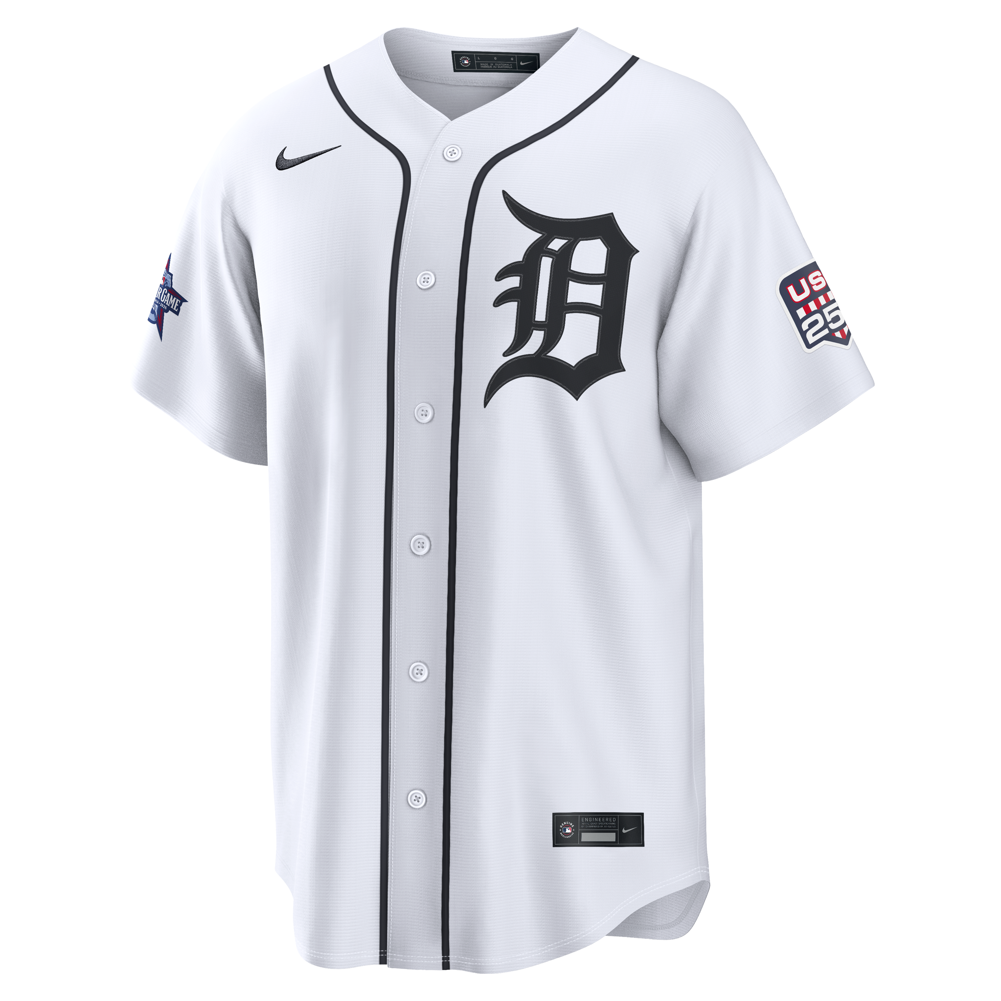 2026 All-Star Edition Stars & Stripes Men's Detroit Tigers Riley Greene Nike White Stadium Jersey - 3
