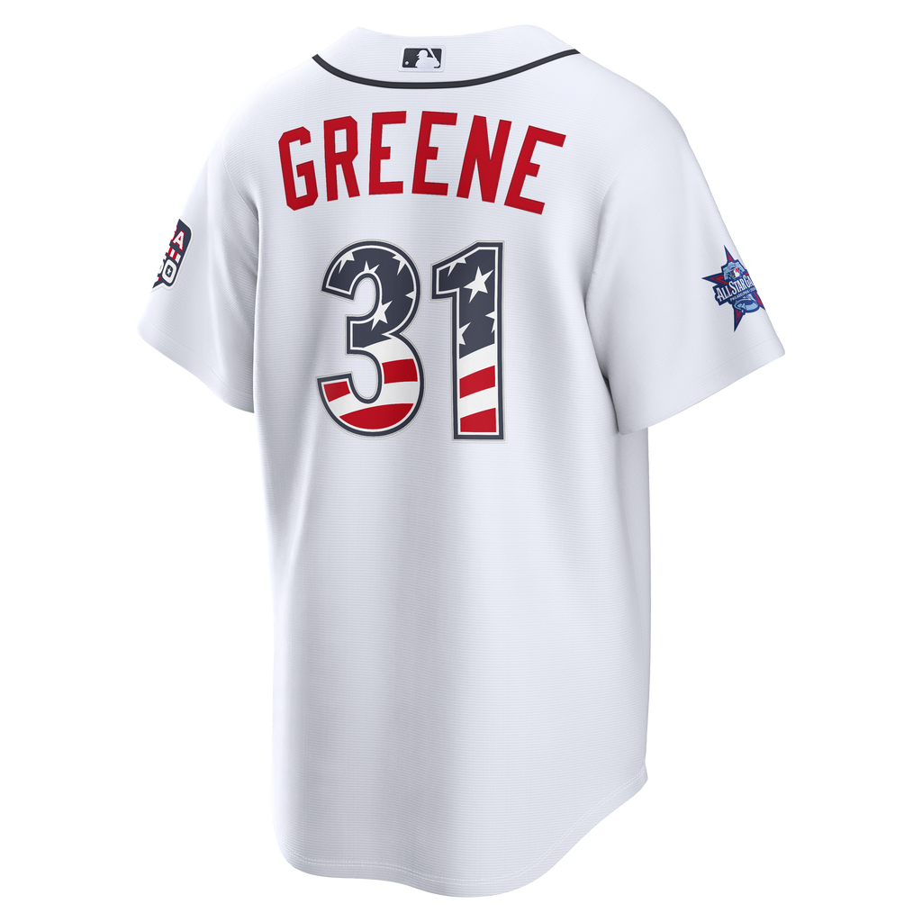 2026 All-Star Edition Stars & Stripes Men's Detroit Tigers Riley Greene Nike White Stadium Jersey - 4