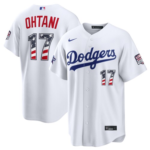 2026 All-Star Edition Stars & Stripes Men's Los Angeles Dodgers Shohei Ohtani Nike White Stadium Jersey