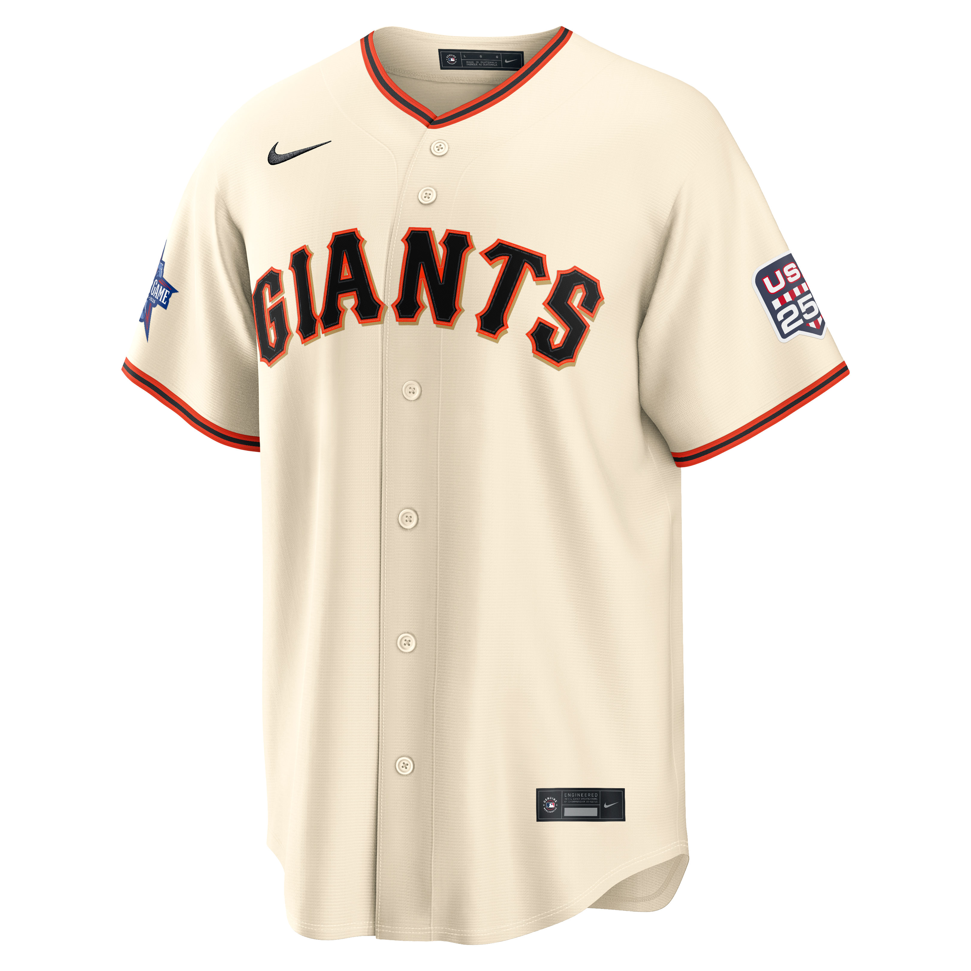 2026 All-Star Edition Stars & Stripes Men's San Francisco Giants Nike Cream Stadium Pick-A-Player Jersey - 3