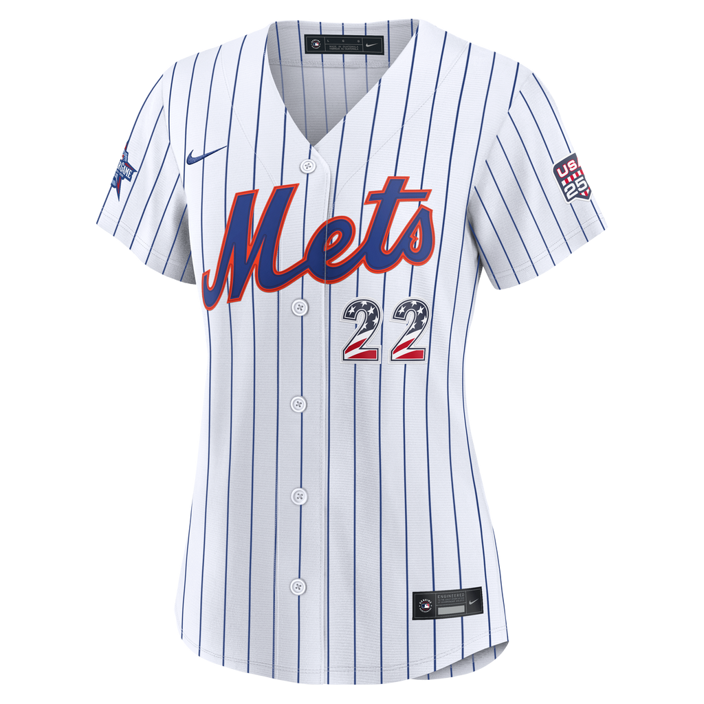 2026 All-Star Edition Stars & Stripes Women's New York Mets Juan Soto Nike White Stadium Jersey - 3