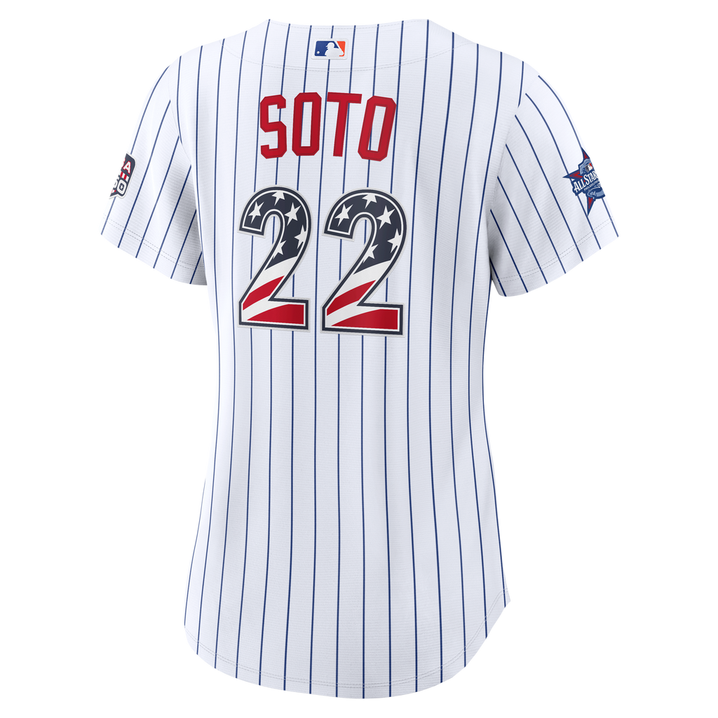 2026 All-Star Edition Stars & Stripes Women's New York Mets Juan Soto Nike White Stadium Jersey - 4
