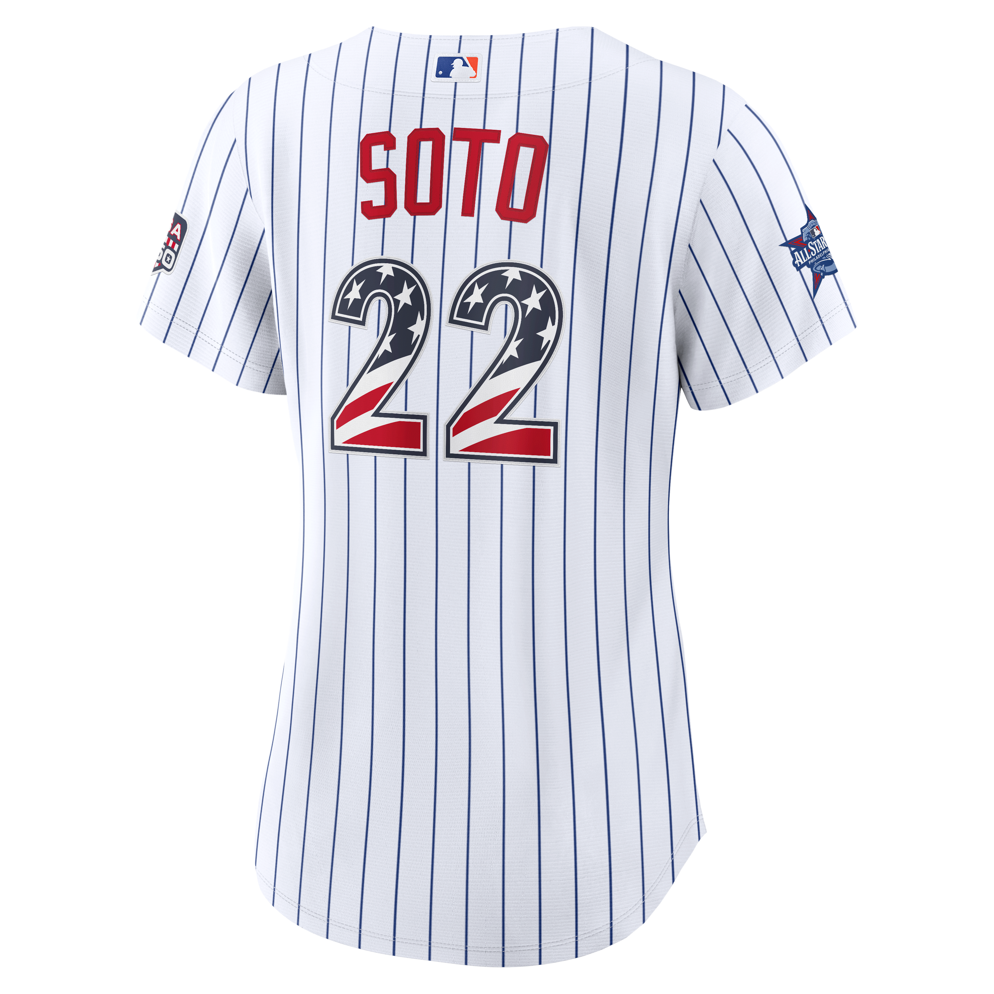 2026 All-Star Edition Stars & Stripes Women's New York Mets Juan Soto Nike White Stadium Jersey - 4