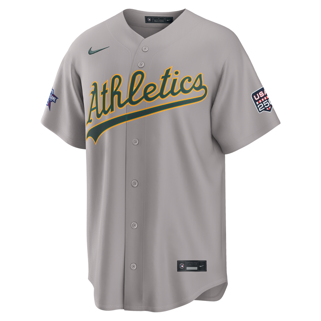 2026 All-Star Game Men's Athletics Shea Langeliers Nike Gray Replica Jersey - 3