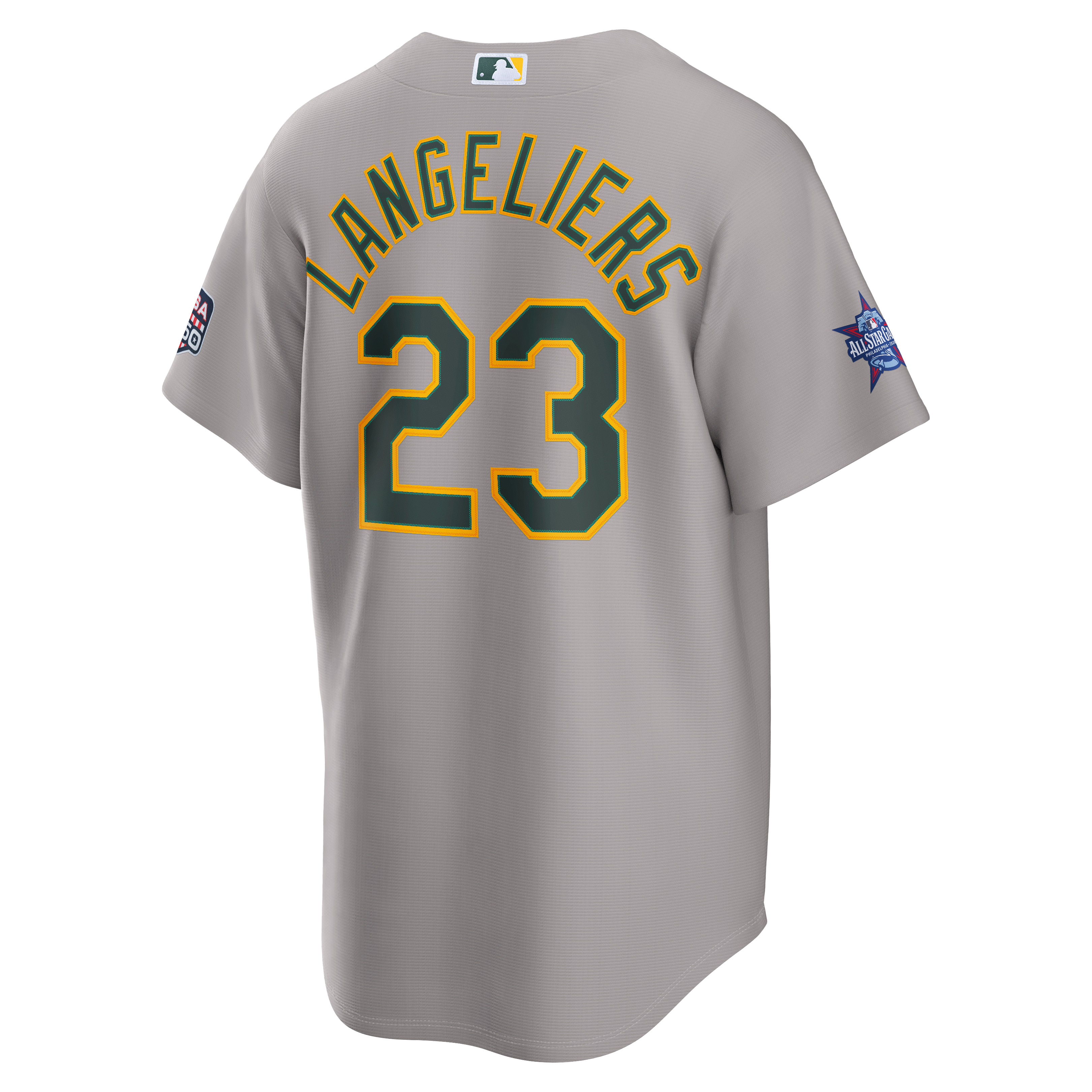 2026 All-Star Game Men's Athletics Shea Langeliers Nike Gray Replica Jersey - 4