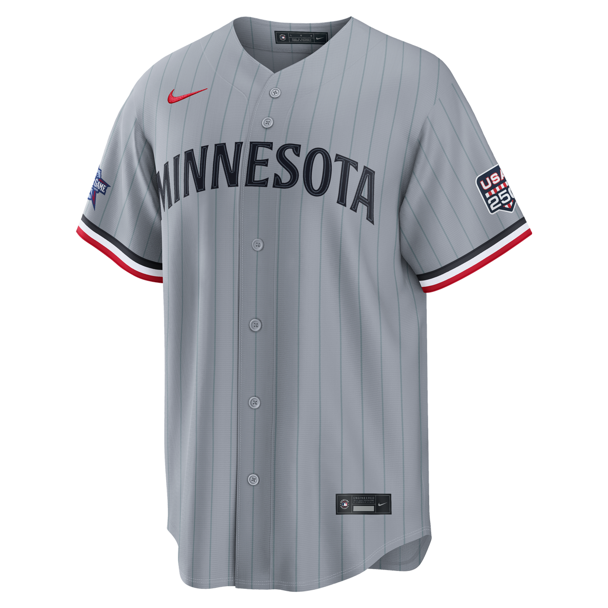 2026 All-Star Game Men's Minnesota Twins Byron Buxton Nike Gray Replica Jersey - 3