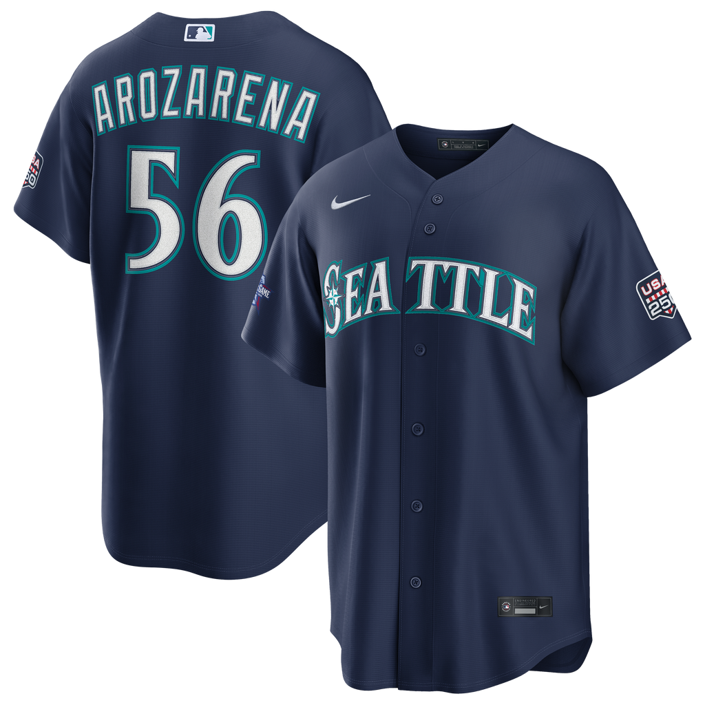 2026 All-Star Game Men's Seattle Mariners Randy Arozarena Nike Navy Replica Jersey - 2