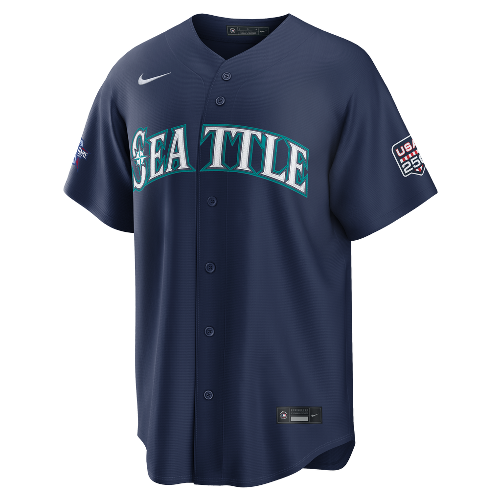 2026 All-Star Game Men's Seattle Mariners Randy Arozarena Nike Navy Replica Jersey - 3