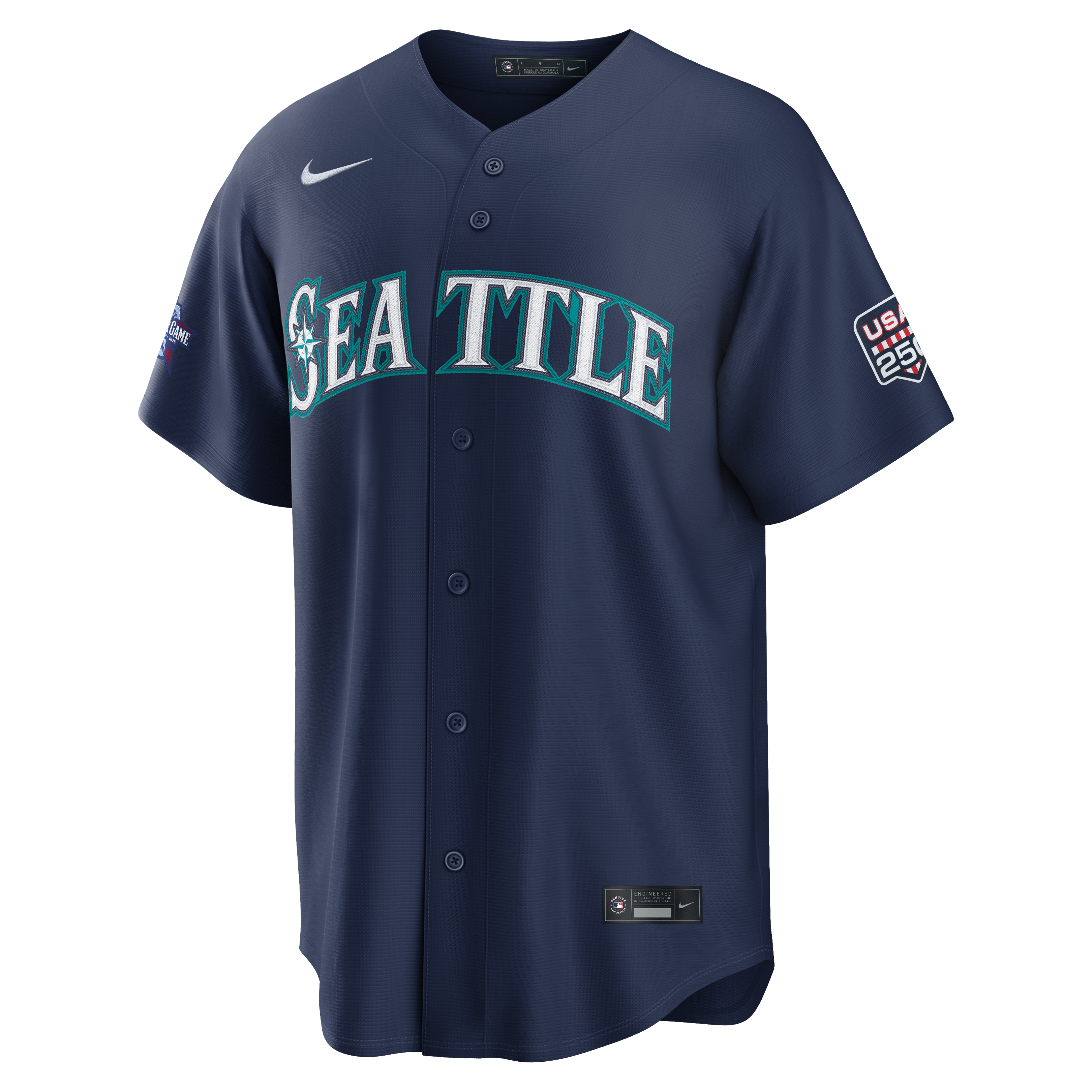 2026 All-Star Game Men's Seattle Mariners Randy Arozarena Nike Navy Replica Jersey - 3