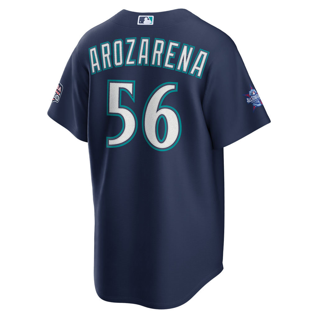 2026 All-Star Game Men's Seattle Mariners Randy Arozarena Nike Navy Replica Jersey - 4
