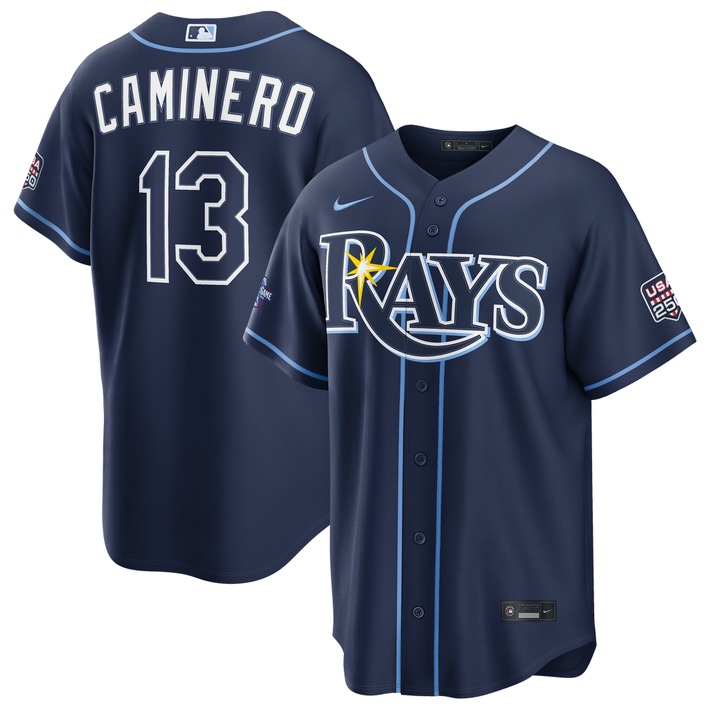 2026 All-Star Game Men's Tampa Bay Rays Junior Caminero Nike Navy Replica Jersey - 2