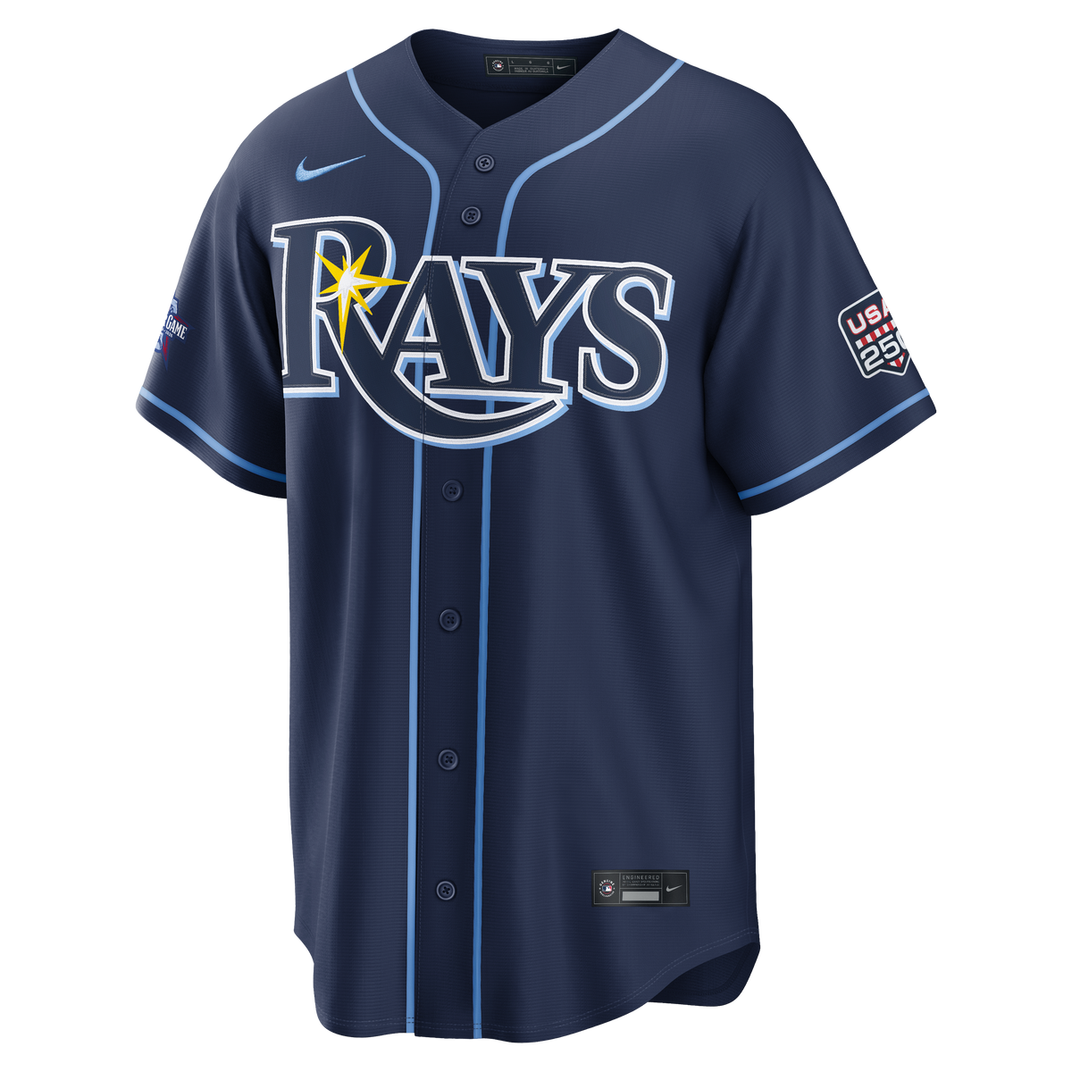 2026 All-Star Game Men's Tampa Bay Rays Junior Caminero Nike Navy Replica Jersey - 3
