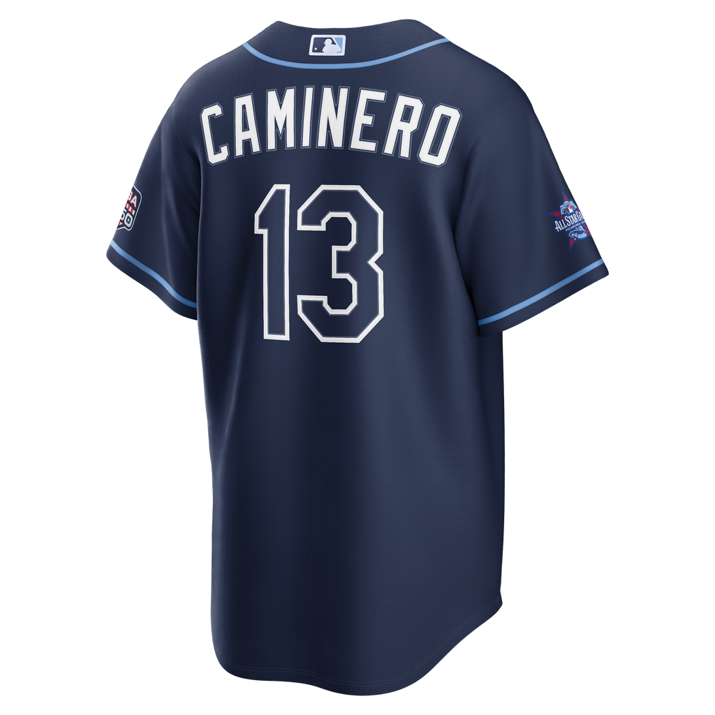 2026 All-Star Game Men's Tampa Bay Rays Junior Caminero Nike Navy Replica Jersey - 4
