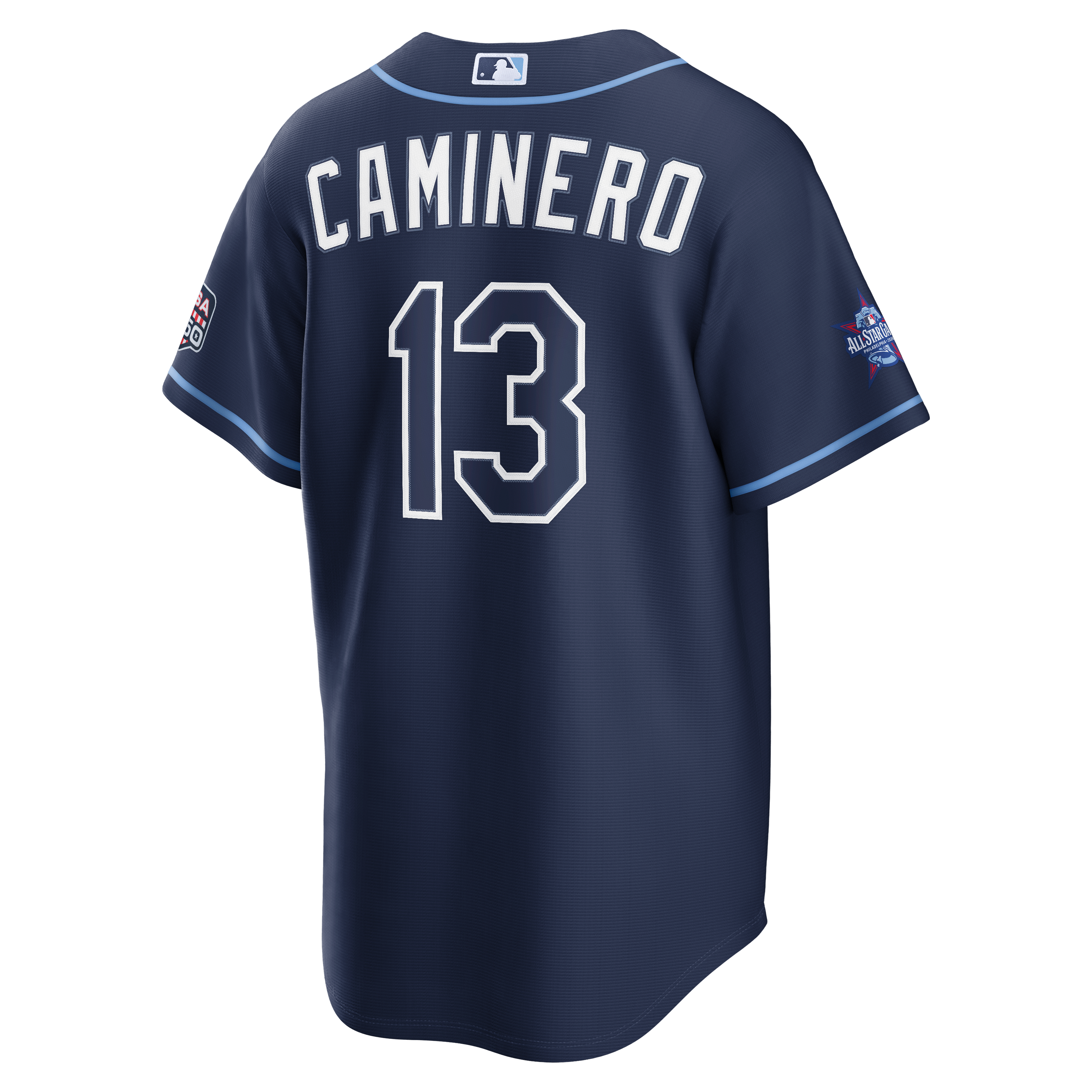 2026 All-Star Game Men's Tampa Bay Rays Junior Caminero Nike Navy Replica Jersey - 4