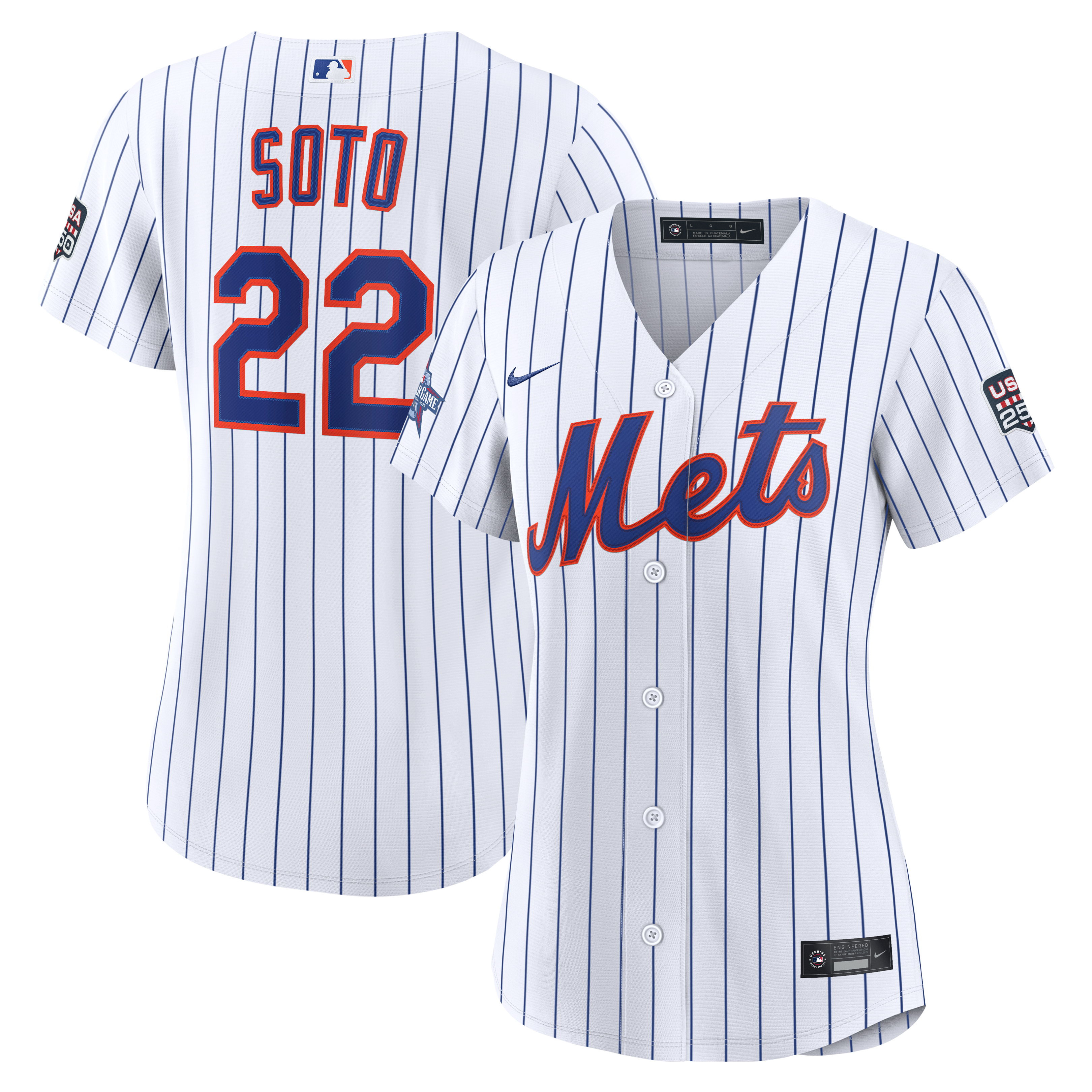 2026 All-Star Game Women's New York Mets Juan Soto Nike White Replica Jersey
