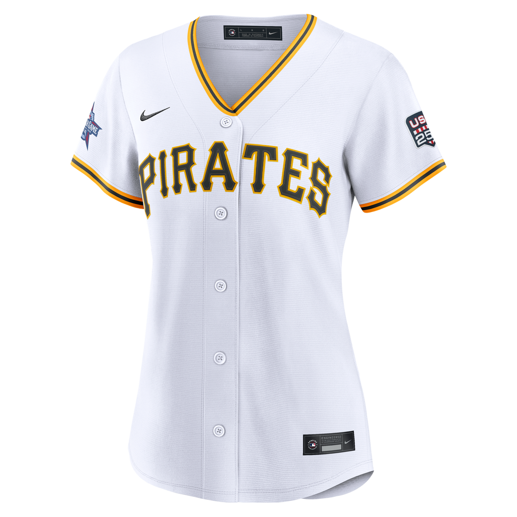 2026 All-Star Game Women's Pittsburgh Pirates Paul Skenes Nike White Replica Jersey - 3