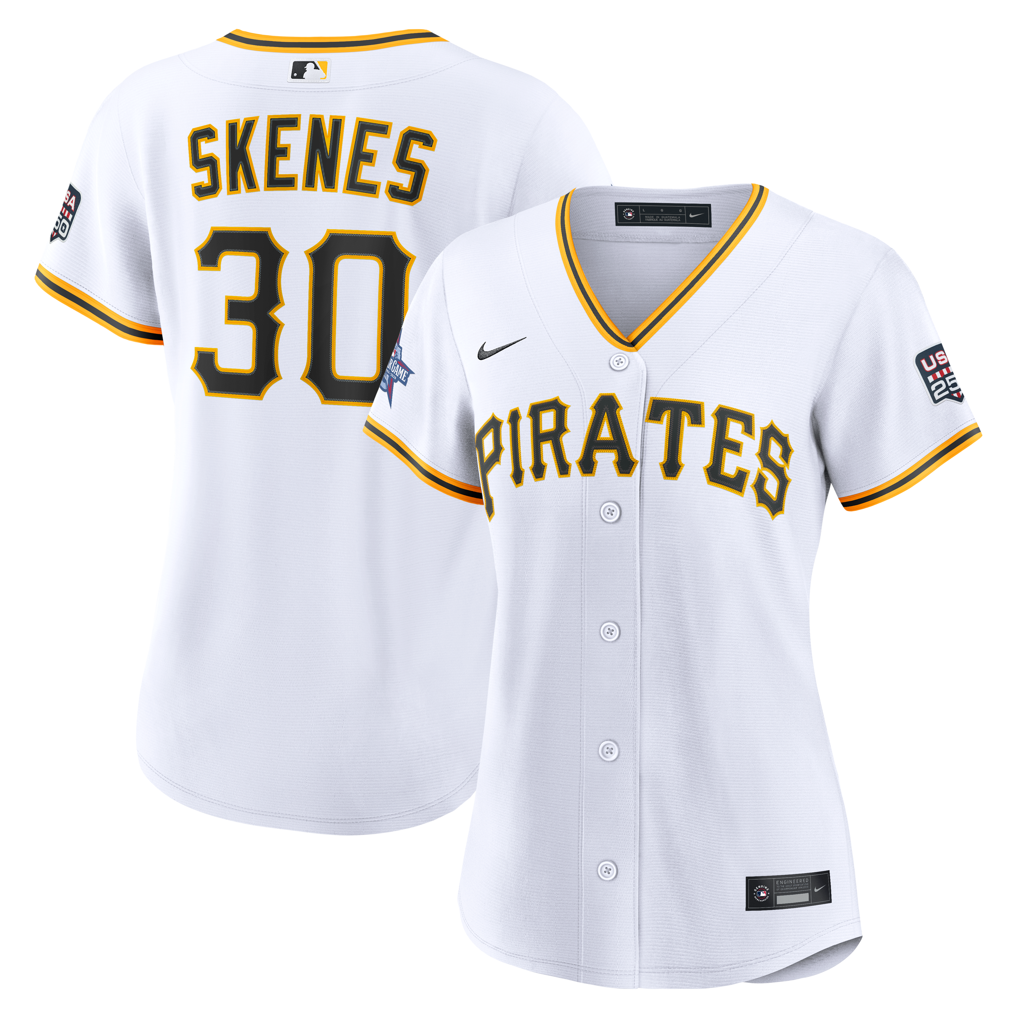 2026 All-Star Game Women's Pittsburgh Pirates Paul Skenes Nike White Replica Jersey
