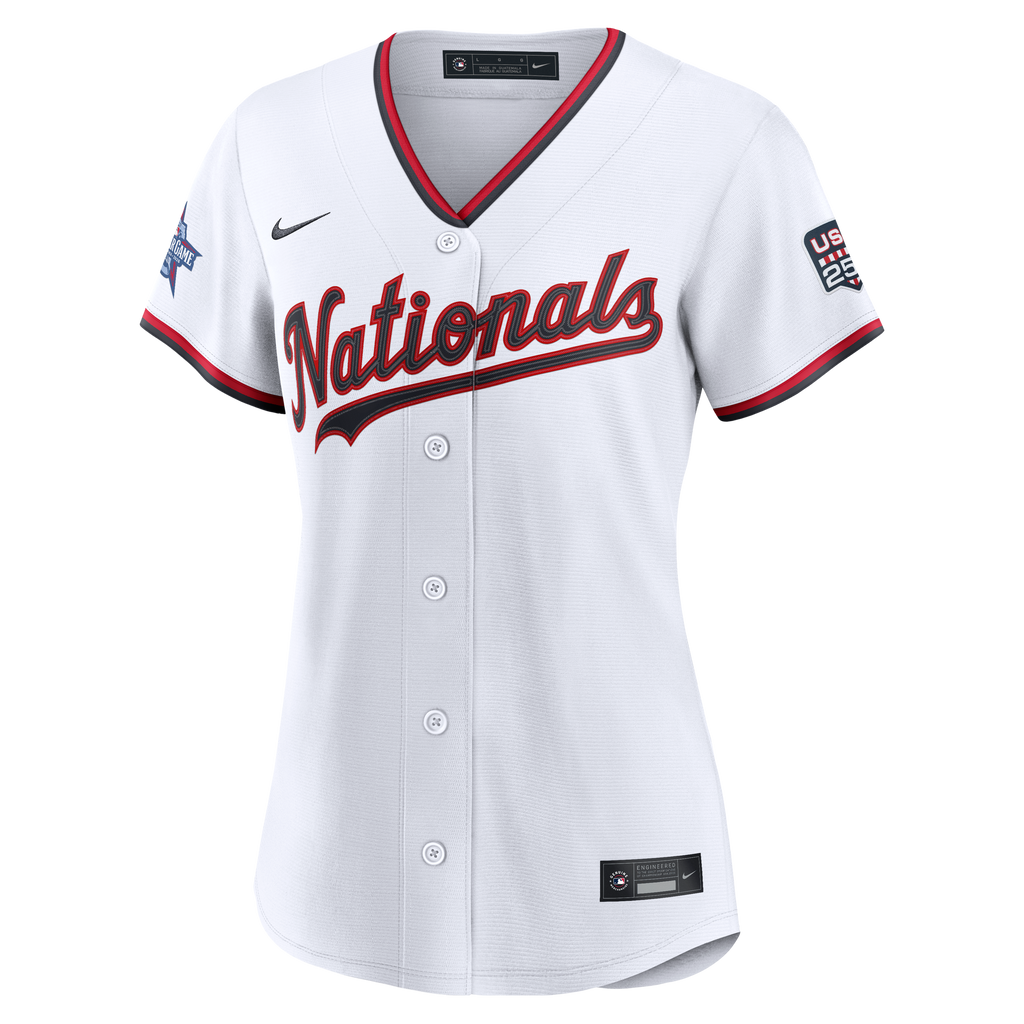 2026 All-Star Game Women's Washington Nationals James Wood Nike White Replica Jersey - 3