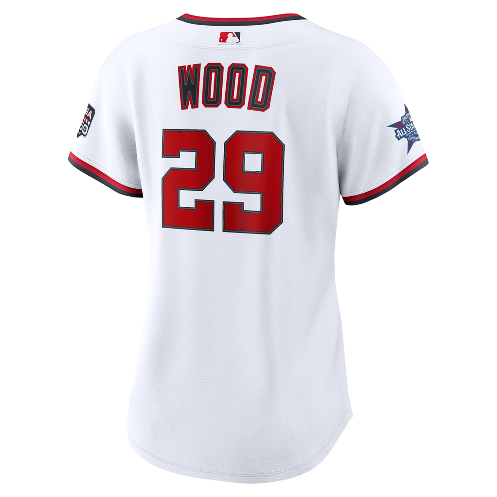2026 All-Star Game Women's Washington Nationals James Wood Nike White Replica Jersey - 4