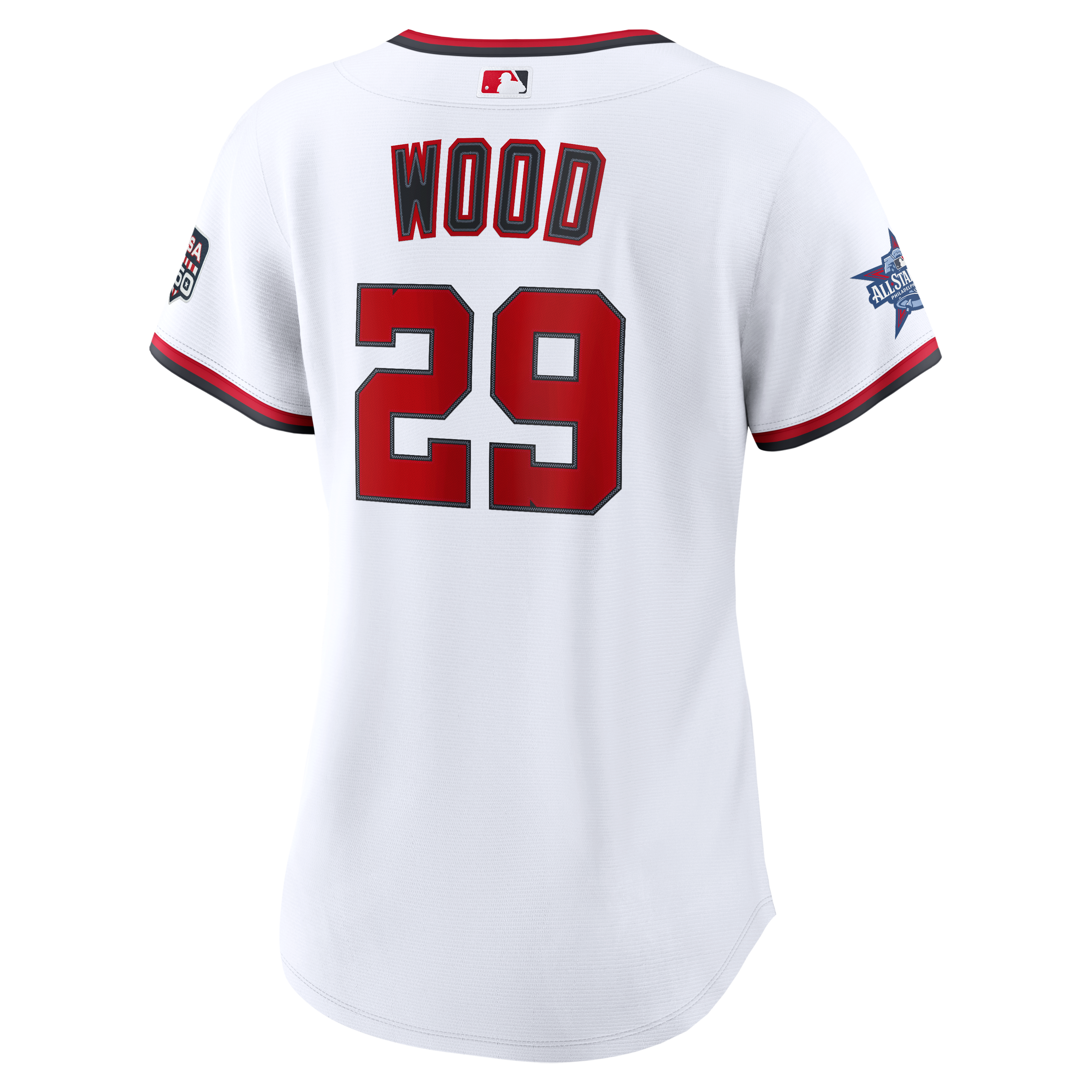 2026 All-Star Game Women's Washington Nationals James Wood Nike White Replica Jersey - 4