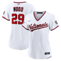2026 All-Star Game Women's Washington Nationals James Wood Nike White Replica Jersey