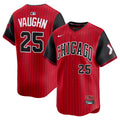 Men's Chicago White Sox Andrew Vaughn Nike Red/Black 2025 City Connect Limited Player Jersey