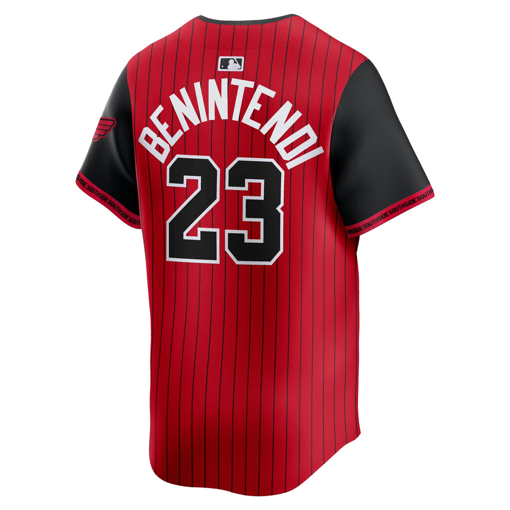 Men's Chicago White Sox Andrew Benintendi Nike Red/Black 2025 City Connect Limited Player Jersey - 4