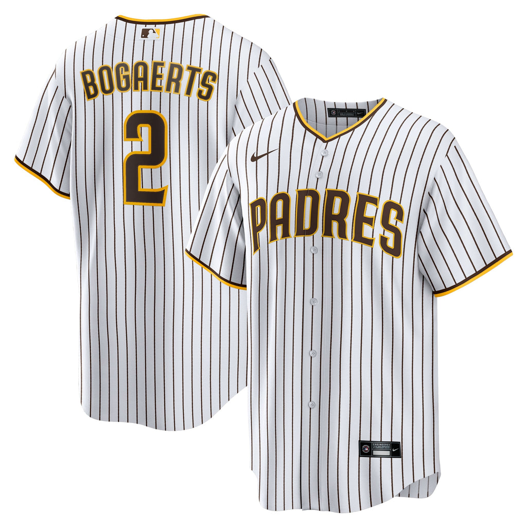Men's San Diego Padres Xander Bogaerts Nike White/Brown Home Official Replica Player Jersey - 2