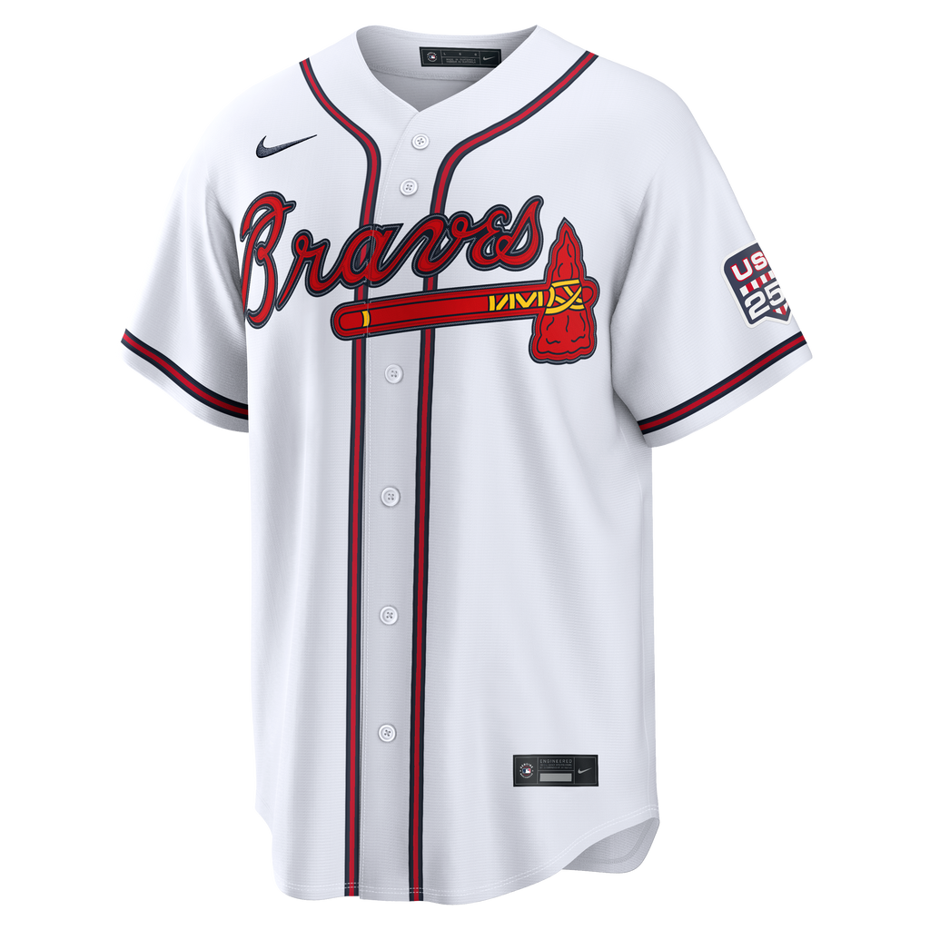 Fourth of July Men's Atlanta Braves Drake Baldwin Nike White USA 250 Stadium Jersey - 3