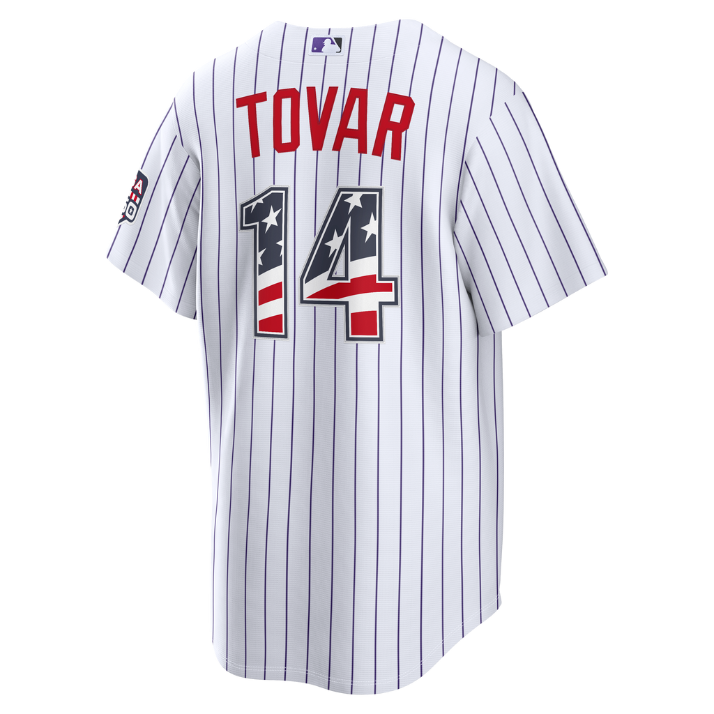 Fourth of July Men's Colorado Rockies Ezequiel Tovar Nike White USA 250 Stadium Jersey - 4