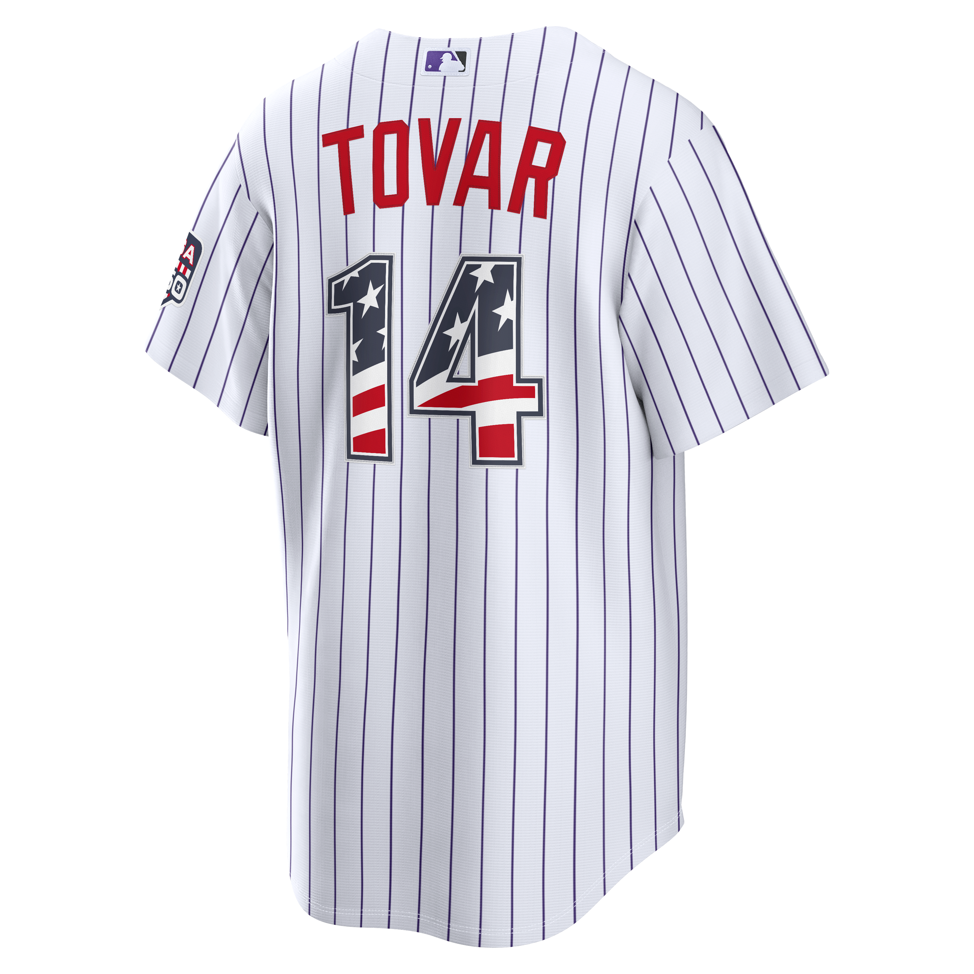 Fourth of July Men's Colorado Rockies Ezequiel Tovar Nike White USA 250 Stadium Jersey - 4