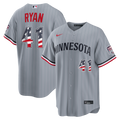 Fourth of July Men's Minnesota Twins Joe Ryan Nike Gray USA 250 Stadium Jersey