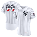Fourth of July Men's New York Yankees Aaron Judge Nike White USA 250 Authentic Jersey