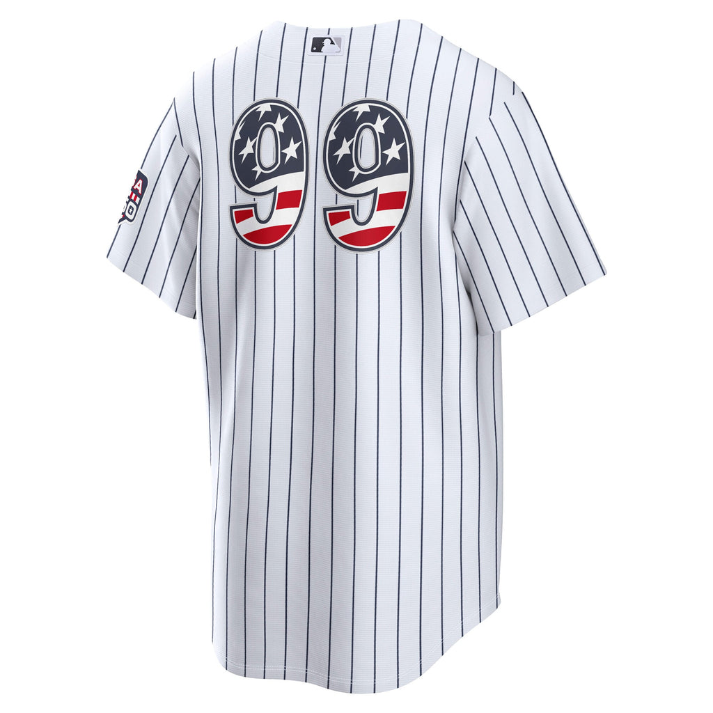 Fourth of July Men's New York Yankees Aaron Judge Nike White USA 250 Stadium Jersey - 4