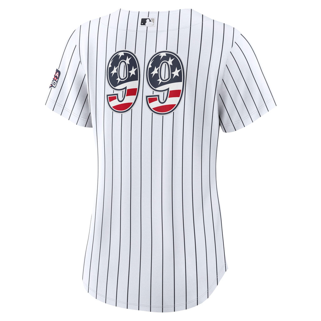 Fourth of July Women's New York Yankees Aaron Judge Nike White USA 250 Stadium Jersey - 4