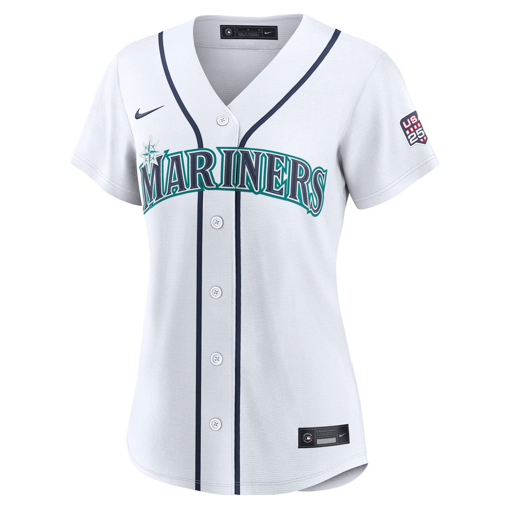 Fourth of July Women's Seattle Mariners Josh Naylor Nike White USA 250 Stadium Jersey - 3