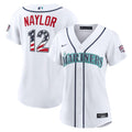 Fourth of July Women's Seattle Mariners Josh Naylor Nike White USA 250 Stadium Jersey