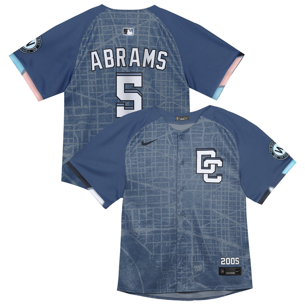 Infant Washington Nationals CJ Abrams Nike Blue City Connect 2025 Limited Jersey - 2