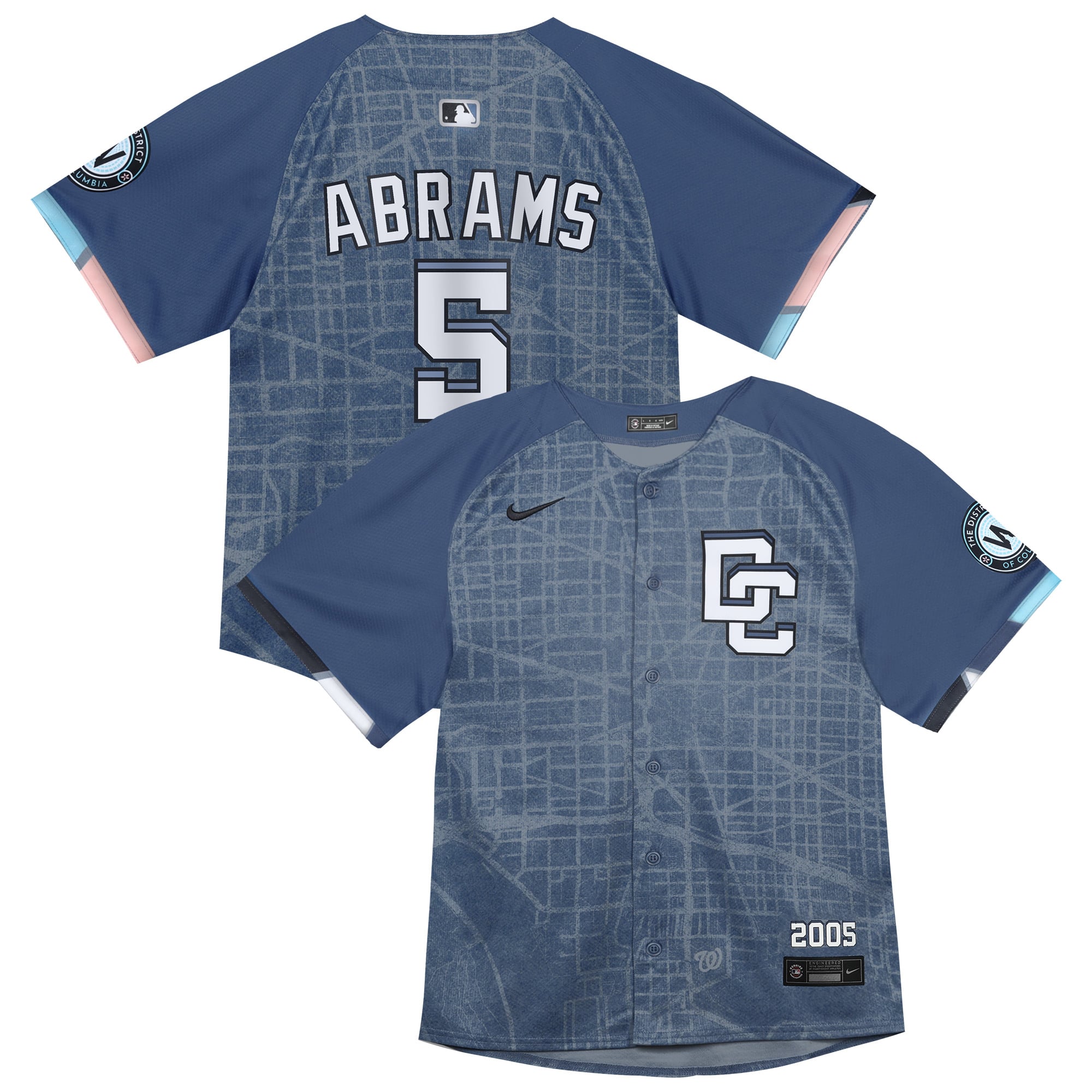 Infant Washington Nationals CJ Abrams Nike Blue City Connect 2025 Limited Jersey