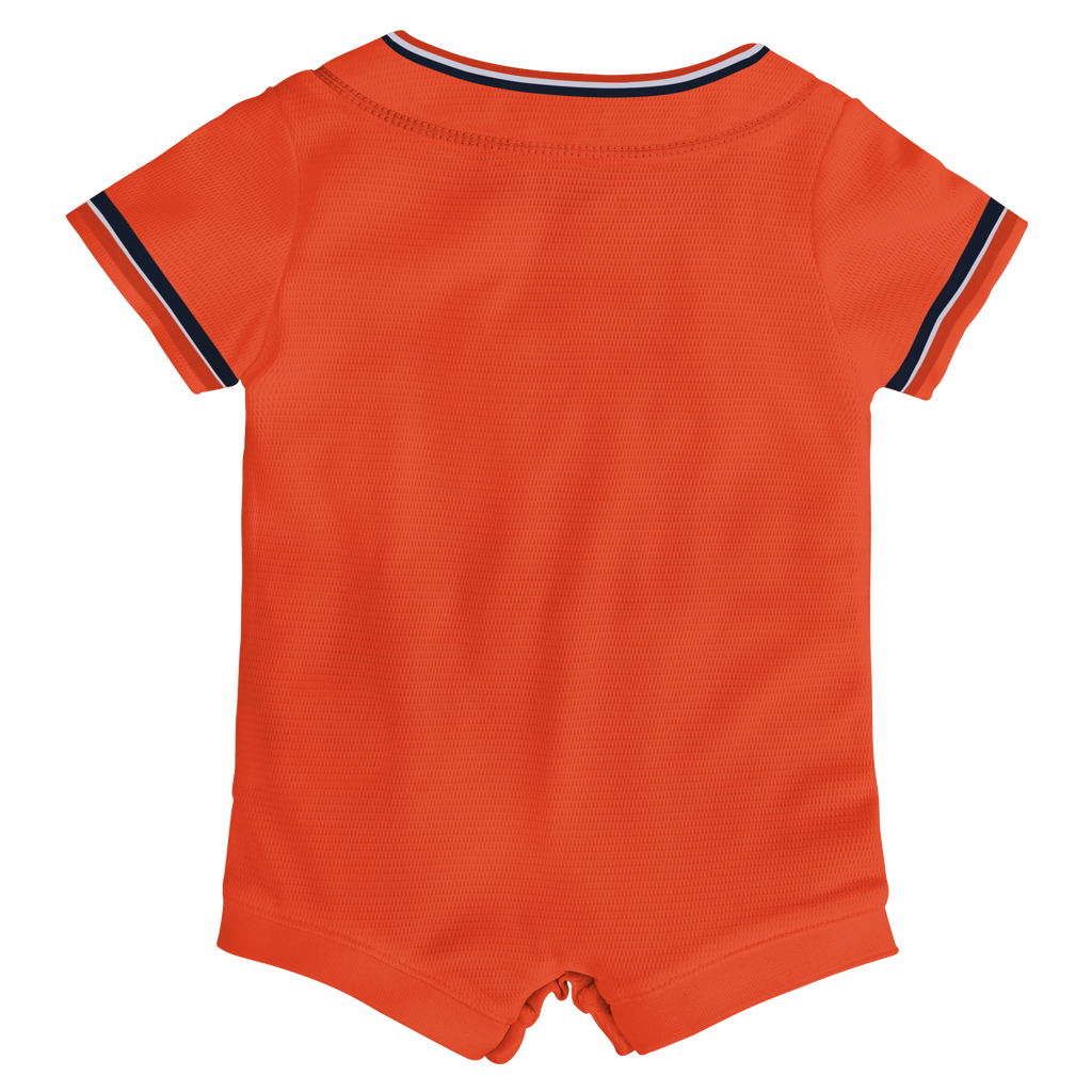 Infant Detroit Tigers Nike Orange Alternate Replica Romper Jersey - 3