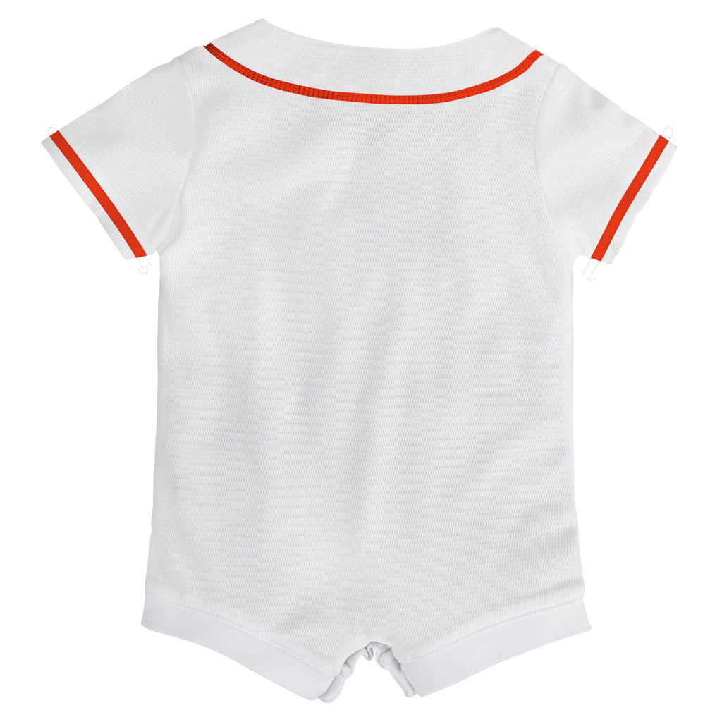 Infant Houston Astros Nike White Home Replica Romper Jersey - 4