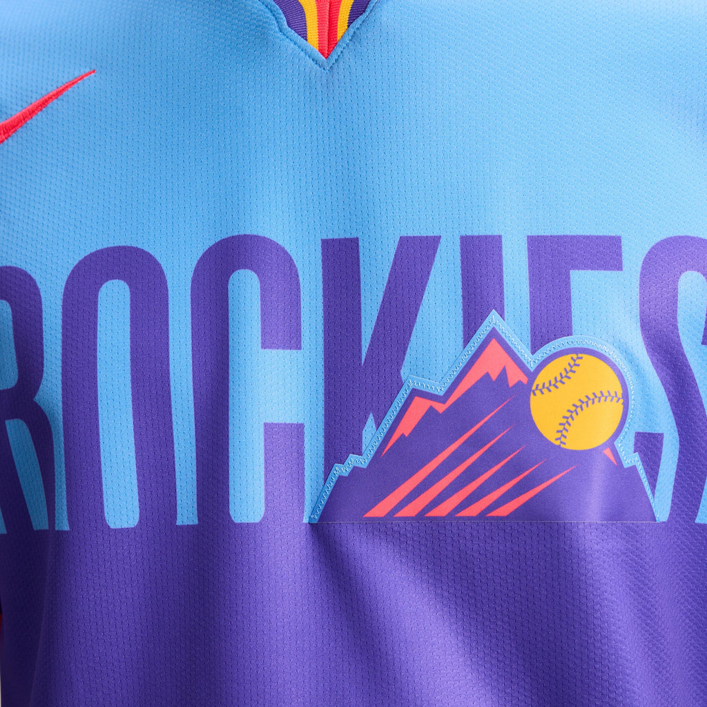 Men's Colorado Rockies Nike Purple/Light Blue 2025 City Connect Limited Jersey - 11