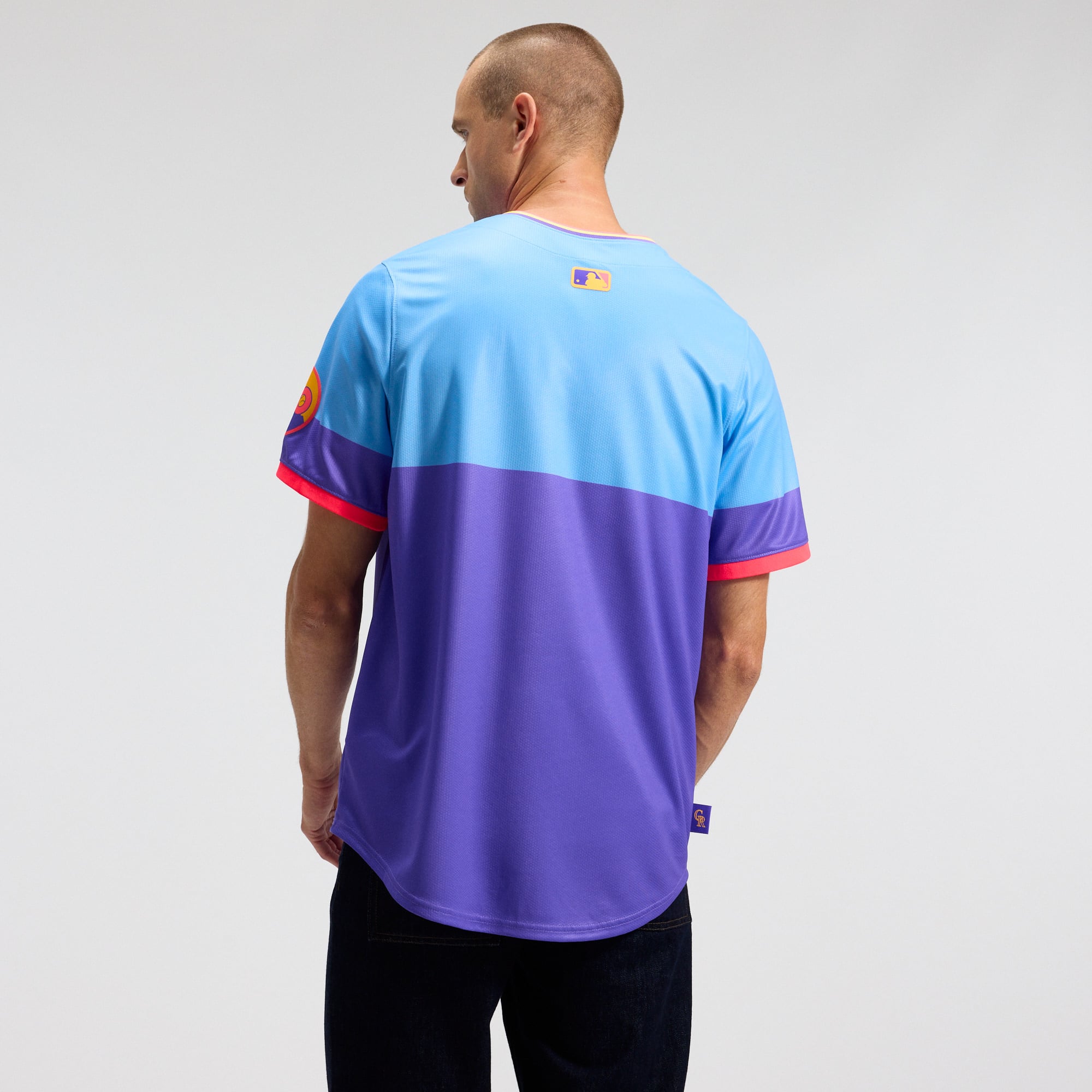 Men's Colorado Rockies Nike Purple/Light Blue 2025 City Connect Limited Jersey - 3