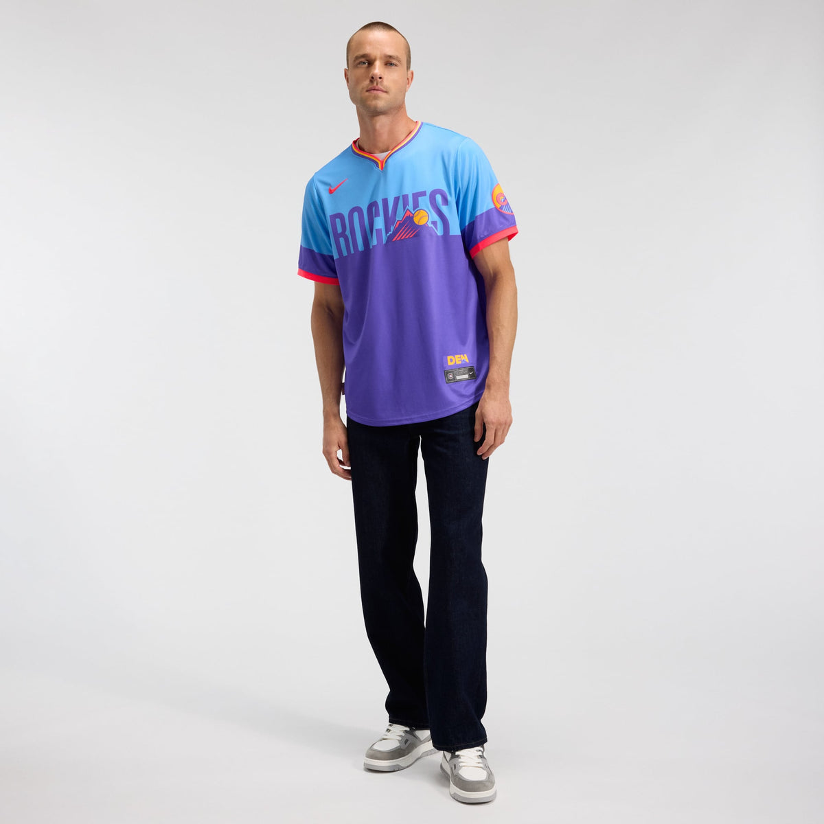 Men's Colorado Rockies Nike Purple/Light Blue 2025 City Connect Limited Jersey - 4