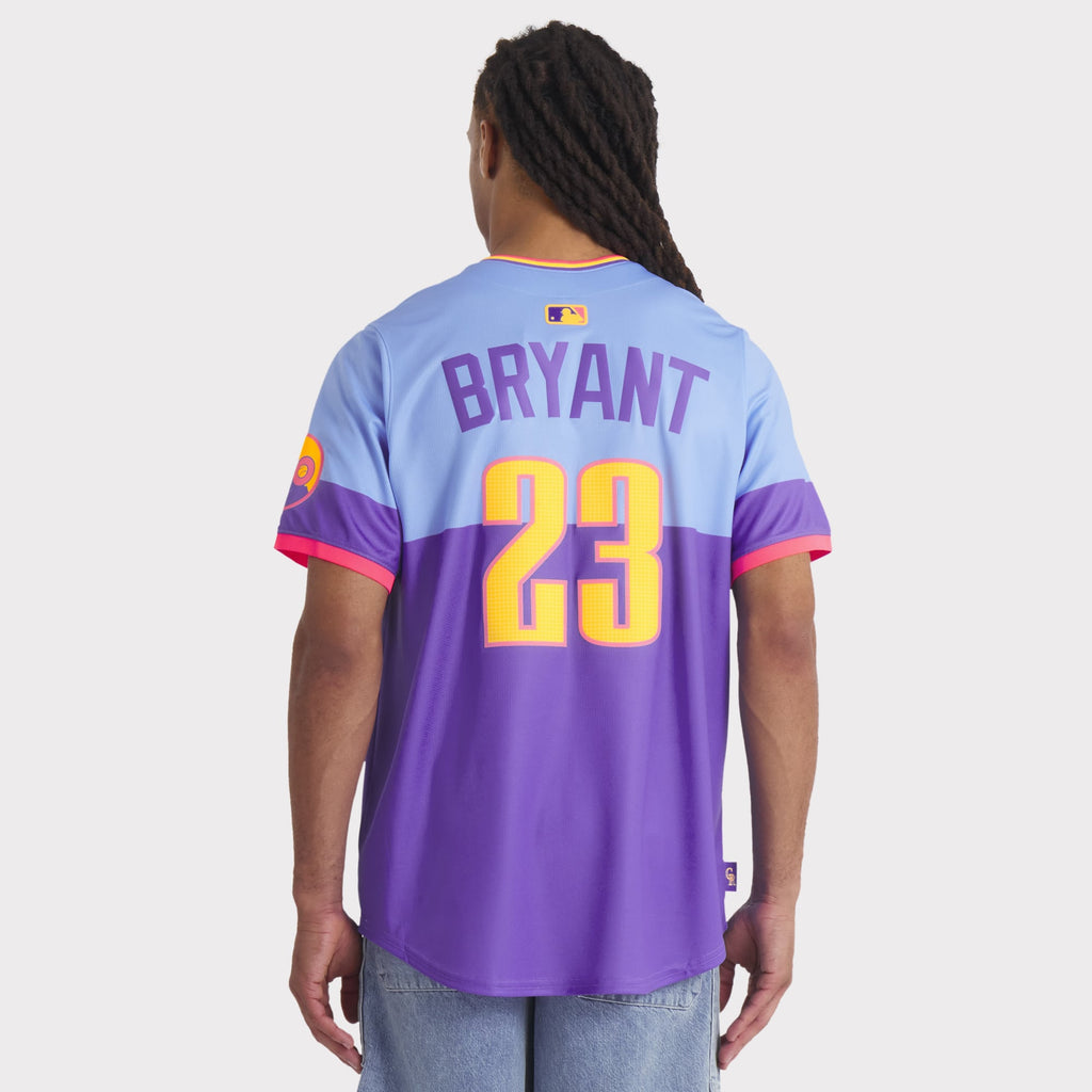Men's Colorado Rockies Kris Bryant Nike Purple/Light Blue 2025 City Connect Limited Player Jersey - 6