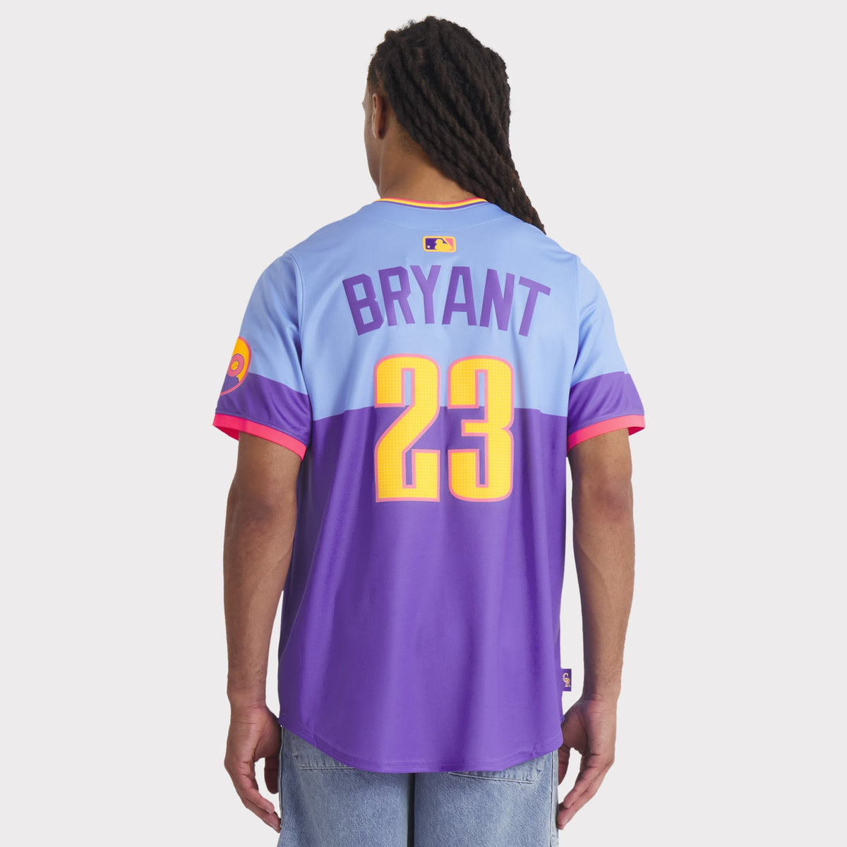 Men's Colorado Rockies Kris Bryant Nike Purple/Light Blue 2025 City Connect Limited Player Jersey - 6