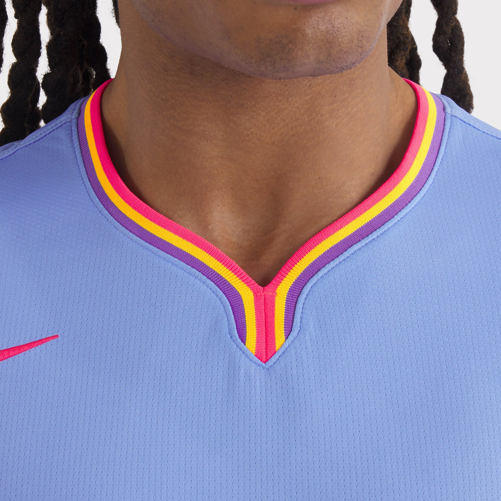 Men's Colorado Rockies Kris Bryant Nike Purple/Light Blue 2025 City Connect Limited Player Jersey - 9