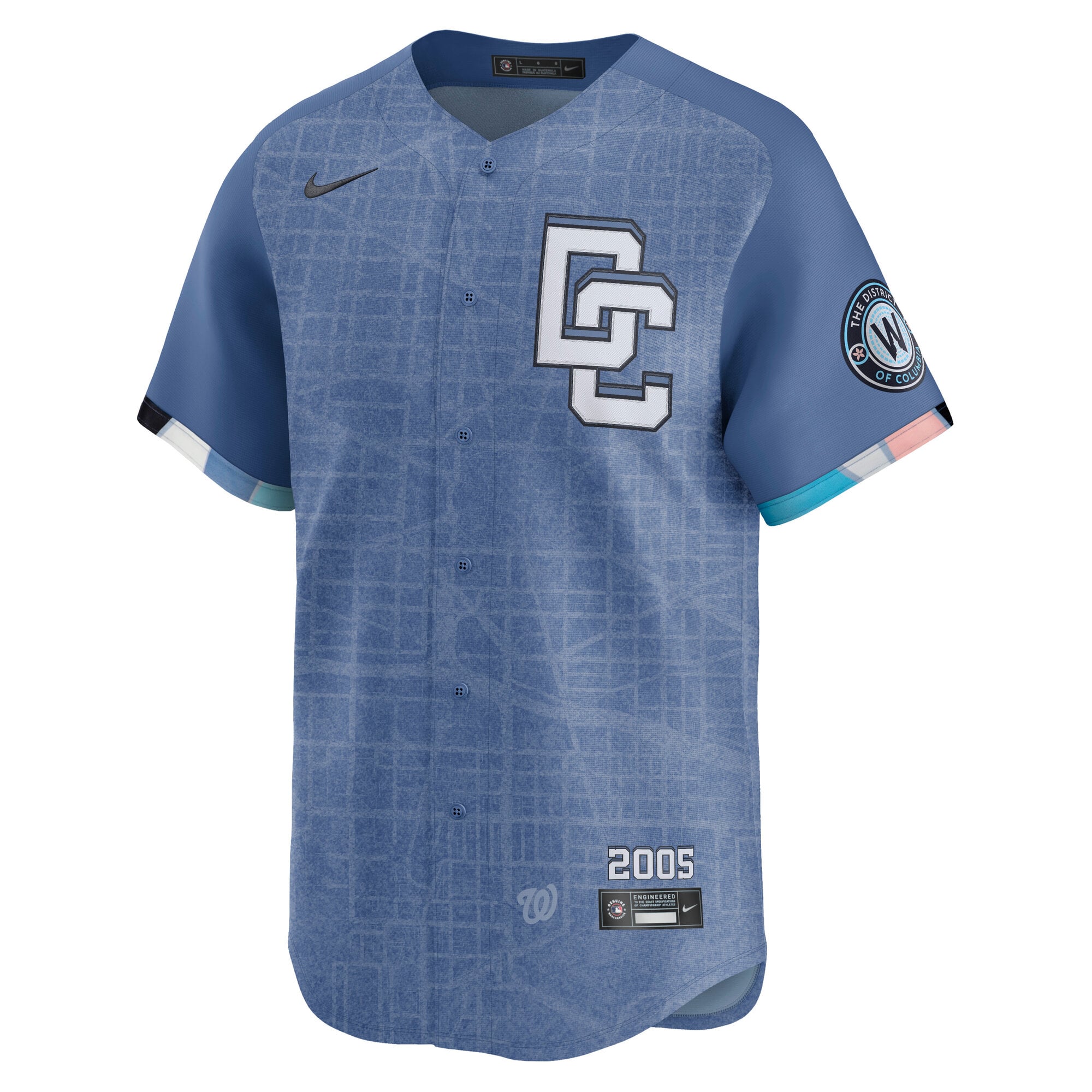 Men's Washington Nationals CJ Abrams Nike Blue 2025 City Connect Limited Jersey - 3